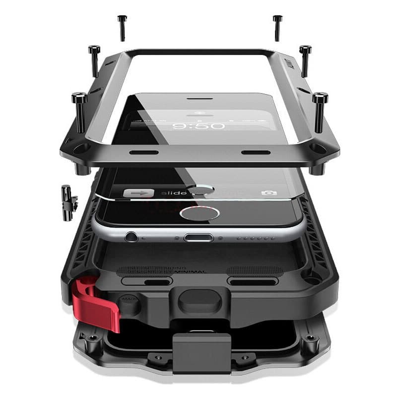Heavy Duty ป้องกัน Doom Armor โลหะอลูมิเนียมเคสโทรศัพท์สําหรับ iPhone 11 Pro MAX กรณีกันกระแทกฝาครอบกันฝุ่น รูปที่ 1