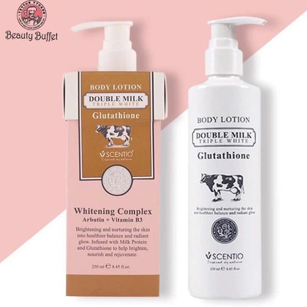 SCENTIO DOUBLE MILK TRIPLE BRIGHT BODY LOTION เซนทิโอ ดับเบิ้ลมิลค์ ทริปเปิ้ล ไวท์ บอดี้ โลชั่น รูปที่ 4