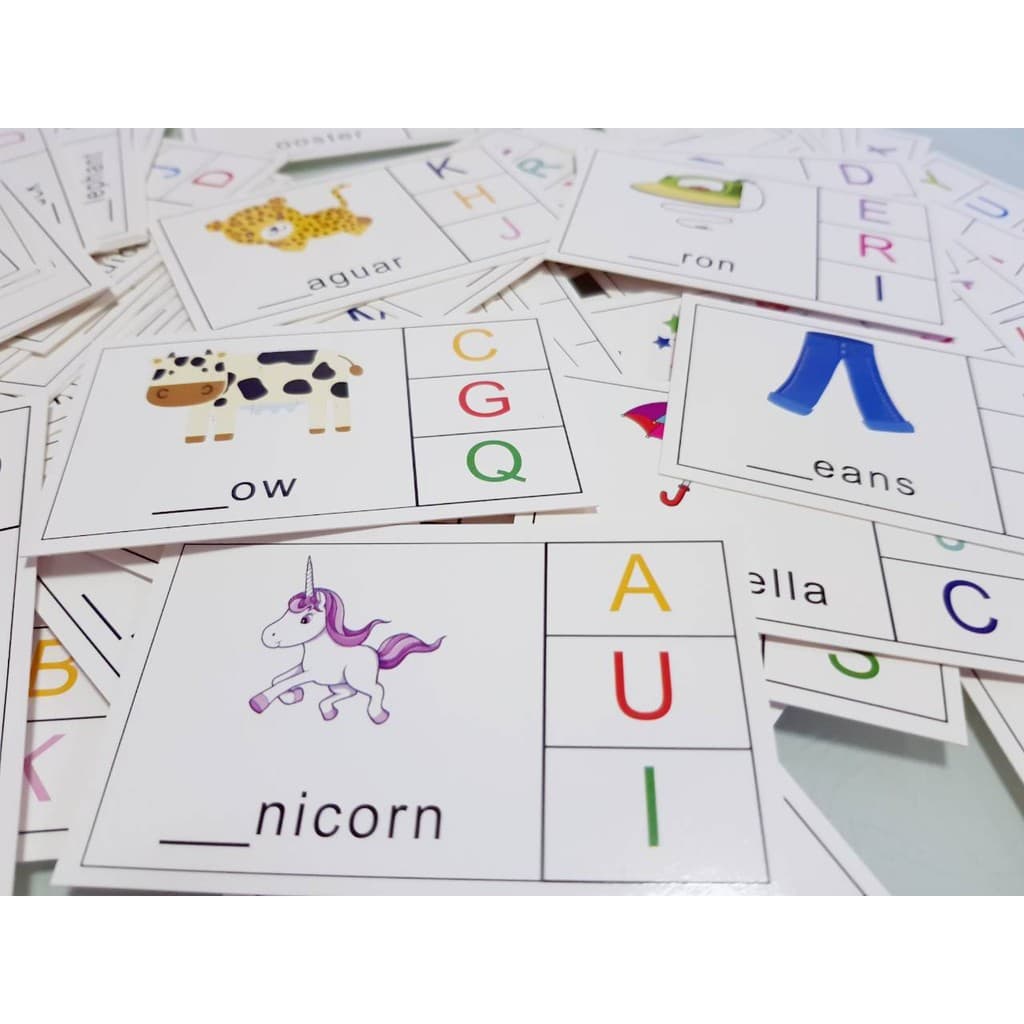 การ์ดกิจกรรม Phonics Beginning Letter Sound แฟรชการ์ด รูปที่ 5