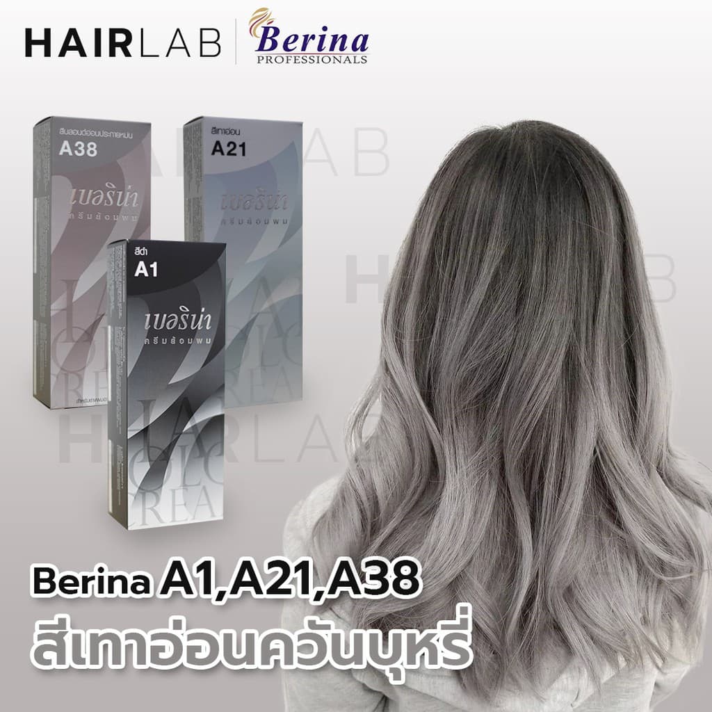 ครบทุกสี Berina A1-A47 เบอริน่า สีย้อมผม ยาย้อมผม ปิดผมหงอก ปิดผมขาว ครีมเปลี่ยนสีผม กัดสีผม รูปที่ 4
