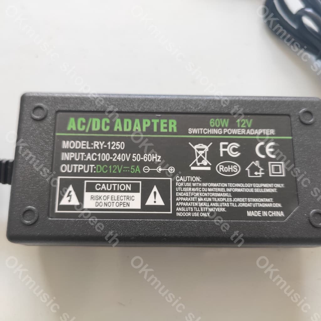 Adapter 12v 24v 5a หม้อแปลง อะแดปเตอร์ 5.5*2.1mm 12โวล์ท5แอมป์ AC DC อะแดปเตอร์จ่ายไฟฟ้า รูปที่ 3