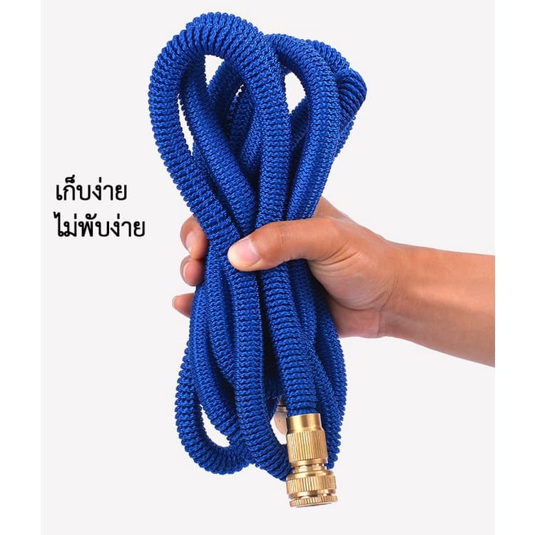 สายยางยืดหดเกรดพรีเมี่ยม แข็งแรง ทนแดดทนฝนทนแรงดันน้ำสูง ประหยัดพื้นที่ไม่พันกัน ใช้งานง่าย มีข้อต่อพร้อมต่อทำงาน รูปที่ 6