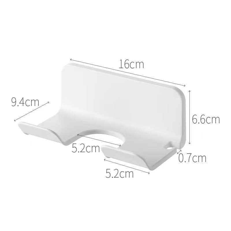 Goody Home ที่วางไดร์เป่าผม ใช้สติกเกอร์ในการติดตั้ง ช่องวางไดร์ กว้าง 5.2* ลึก 6Cm ด้ามไดร์ของลูกค้าต้องเล็กกว่า 5 Cm. รูปที่ 9