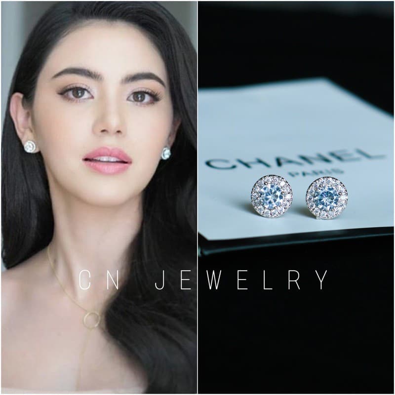 1คู่ ต่างหู CZ CN Jewelry รูปที่ 5