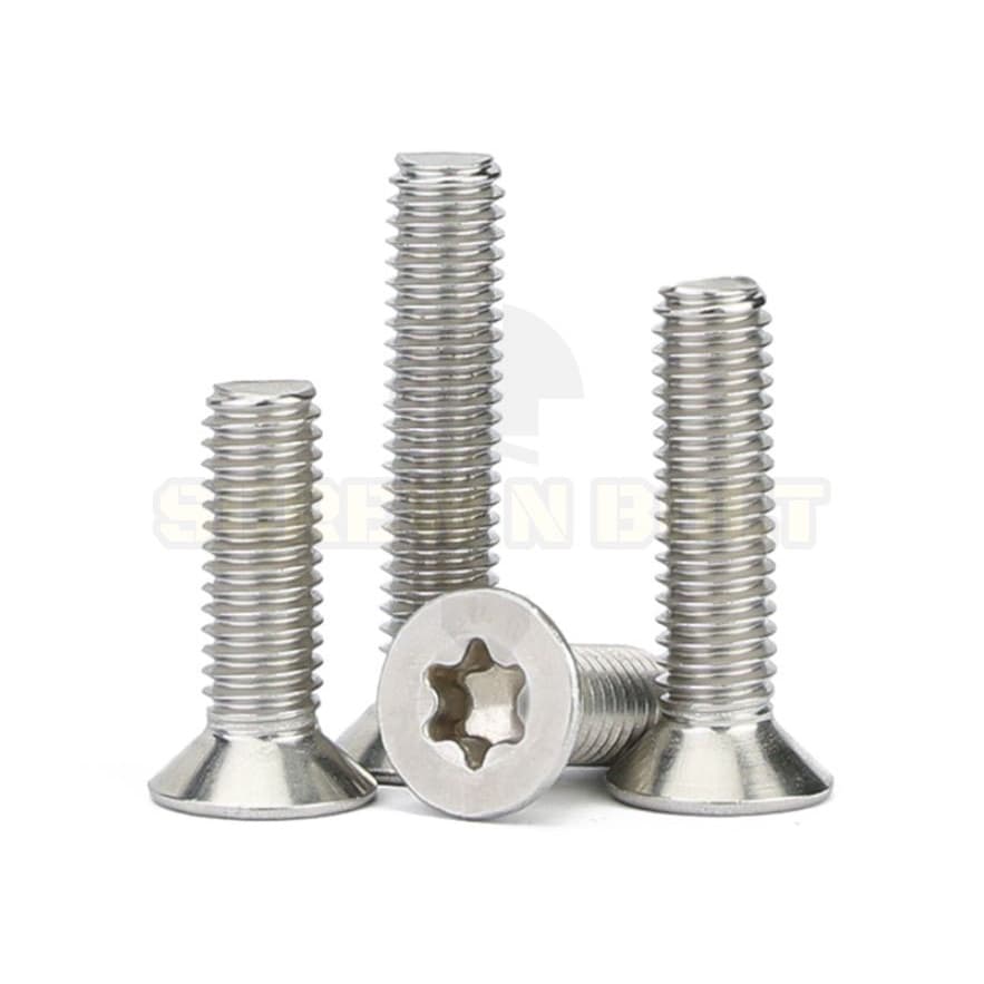 น็อต สกรู หัวเตเปอร์ F ช่องขัน ดาว ท็อกซ์ สแตนเลส 304 เกลียวมิล M2 M2.5 M3 M4 / Flat Head Torx รูปที่ 9