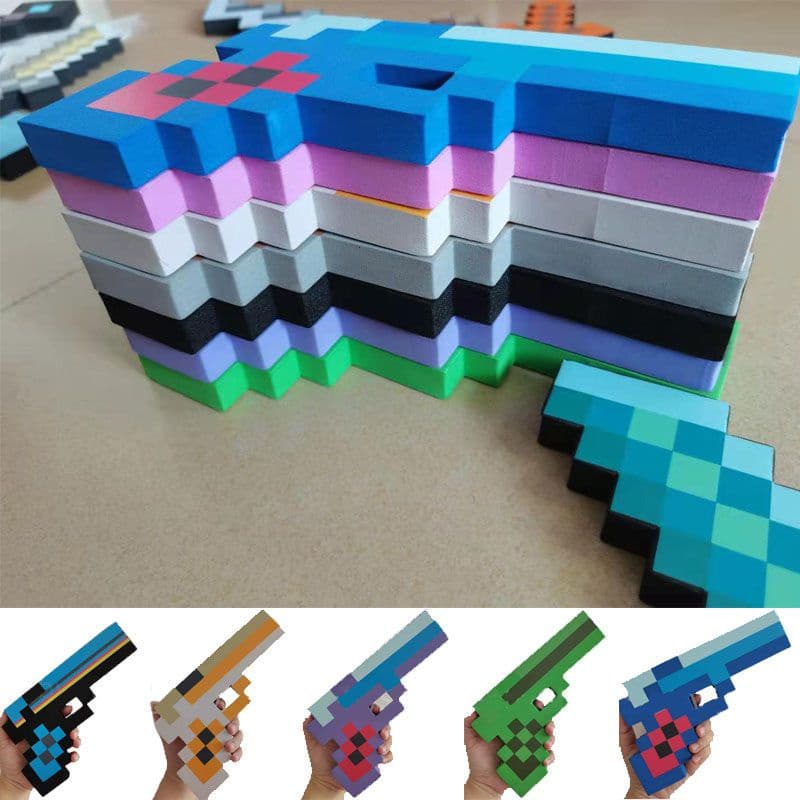 Minecraft เกม EVA โฟมเพชร Pickaxe ขวาน Hamaxe ดาบของเล่นเด็กของขวัญ Action Figure ของเล่นคอสเพลย์ Props ของขวัญ รูปที่ 3