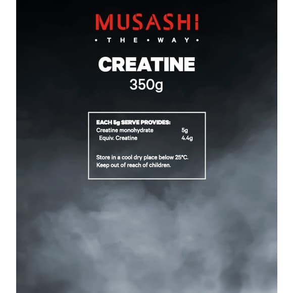 Musashi Creatine 350g ครีเอทีนผง เสริมประสิทธิภาพการออกกำลังกาย ไม่มีรสชาติ รูปที่ 6