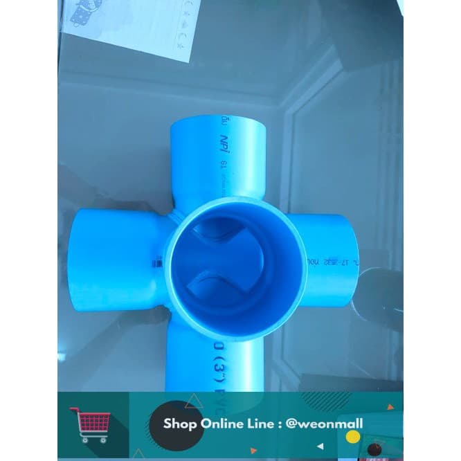 ข้อต่อ PVC ห้าทาง ข้อต่อห้าทาง ห้าทาง สีฟ้า/สีขาว A3 รูปที่ 5