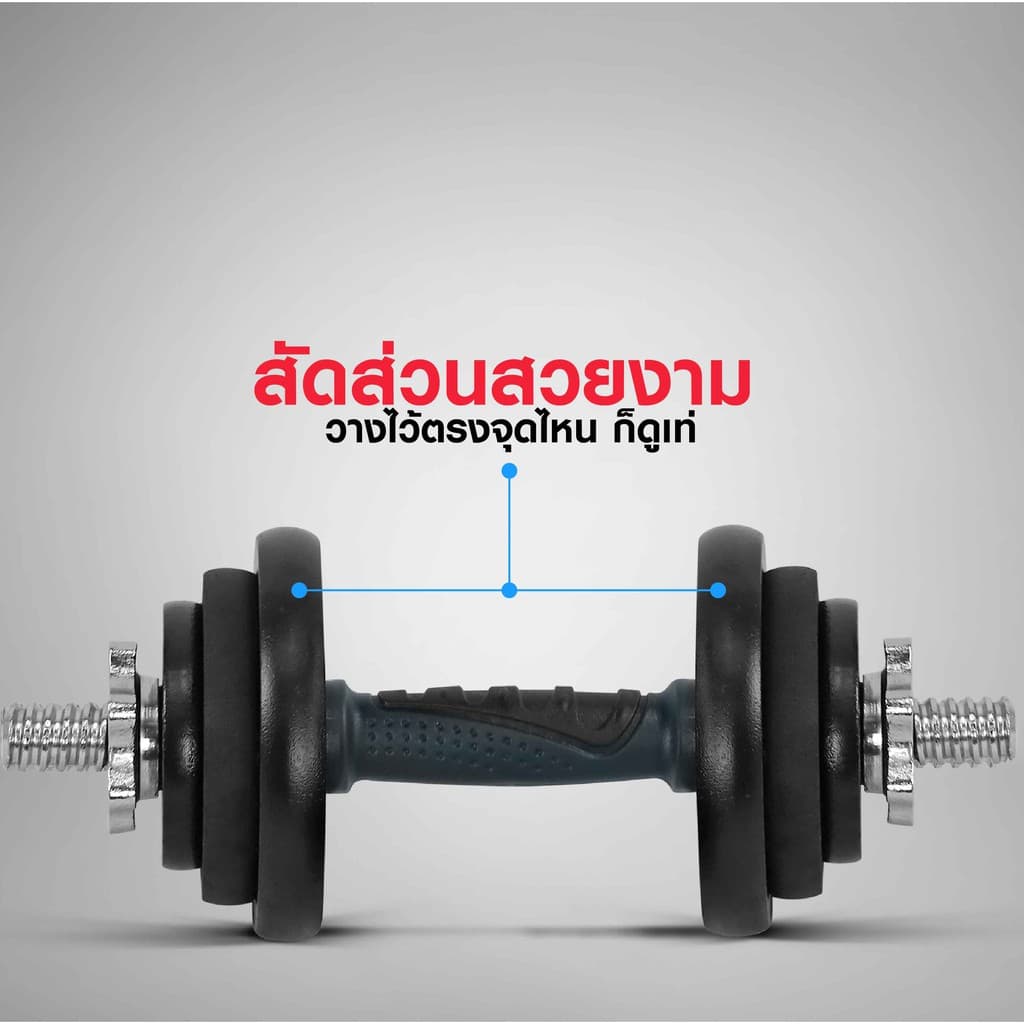 ดัมเบล 20 กิโล X ลิมิเต็ด - เครื่องออกกำลังกาย แบรนด์ IRONTEC รูปที่ 4