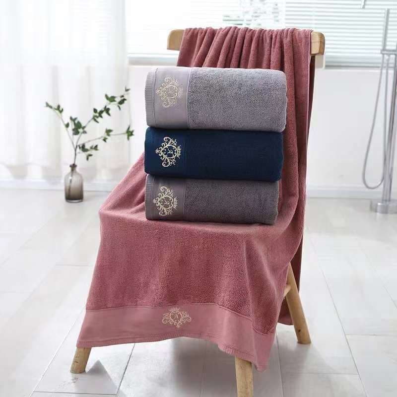 ผ้าขนหนูผ้าเนื้อผ้าcottonผืนใหขนาด ขนาดจัมโบ้ รูปที่ 2