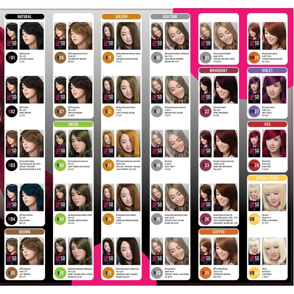 ครีมเปลี่ยนสีผม ดิ๊พโซ่ ไวเบรนซี่ 60 มล. DIPSO VIBRANCY HAIR COLOR 60 ml. รูปที่ 4