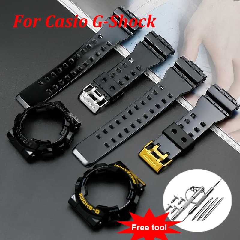 สายนาฬิกาข้อมือซิลิโคน สําหรับ Casioak G shock GA-110 GA100 GA120 GD-120 100 110 รูปที่ 1