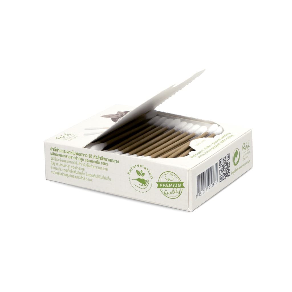 Rii M Unbleached Stick Cotton Buds รูปที่ 5