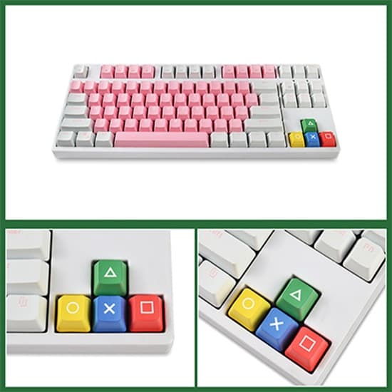 PBT PSP Keycap สไตค์ PSP △O แต่งคีบอร์ด ปุ่มคีย์บอร์ด For Mechanical Keyboard Keycap รูปที่ 4