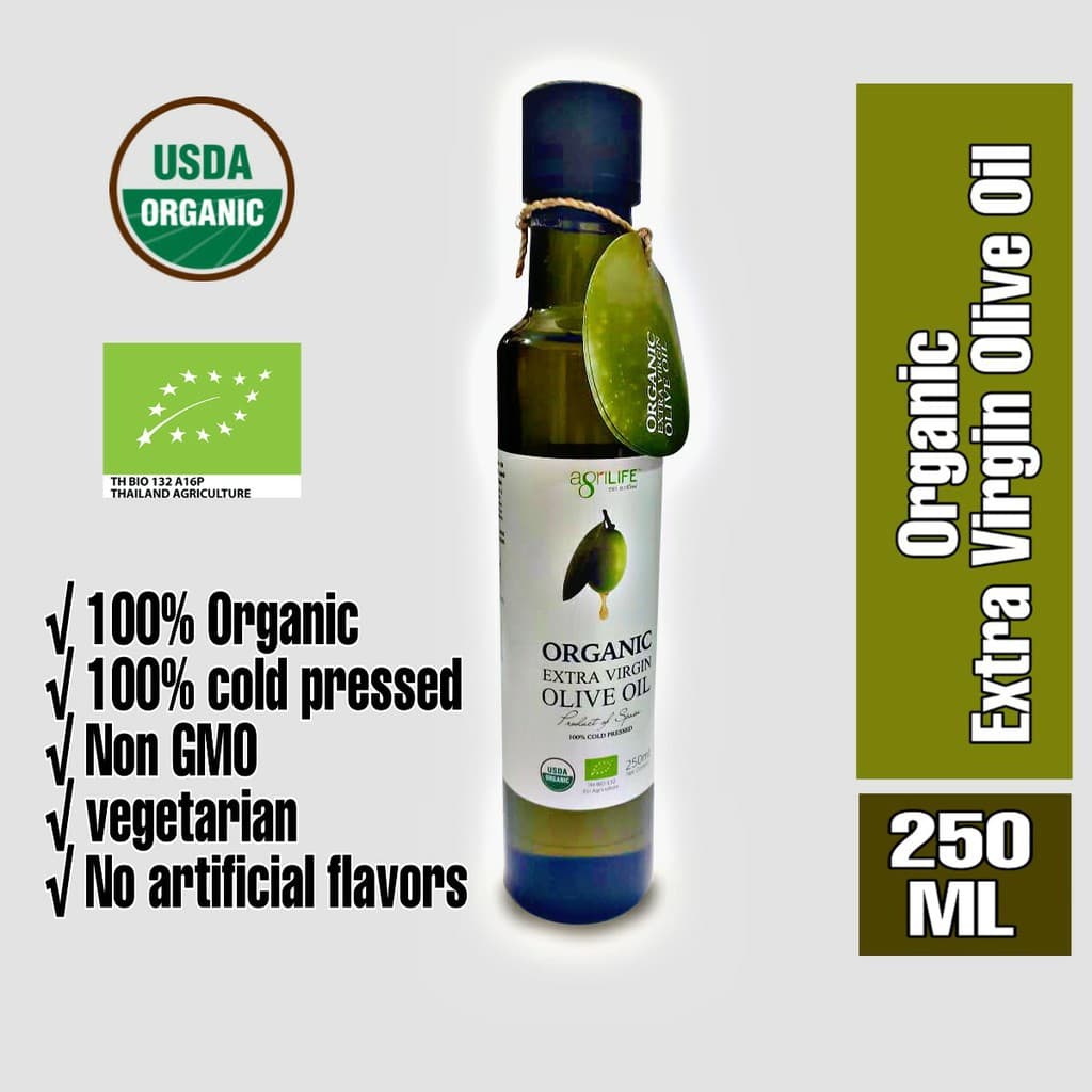 Organic Extra Virgin Olive Oil Agrilife น้ำมันมะกอกออร์แกนิค อะกรีไลฟ์ Keto diet คีโต 250ml/500ml รูปที่ 3
