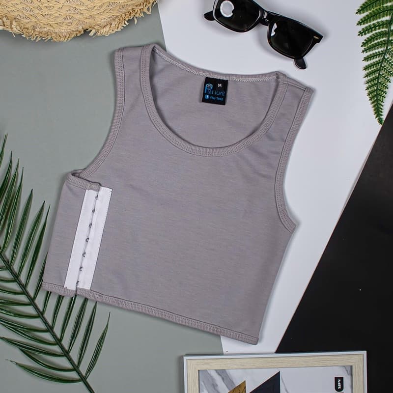 เสื้อกล้ามทอม ครึ่งตัว แบบมีคะขอ รุ่นตะขอข้าง รูปที่ 4