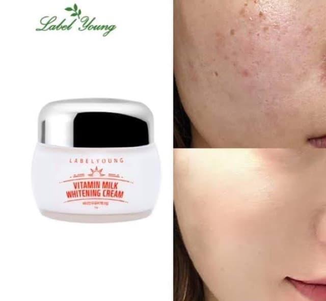 แท้/ส่งด่วน ครีมหน้าสด Labelyoung Vitamin Milk Whitening Cream 55g รูปที่ 6