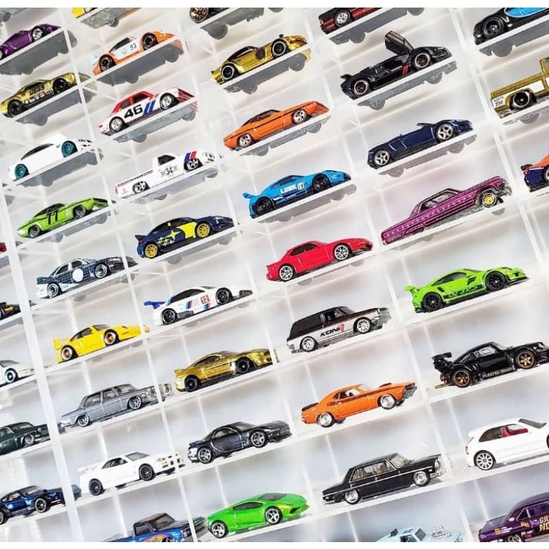 ตู้โชว์รถสเกล 1:64 อะคริลิค 100ช่อง รูปที่ 3