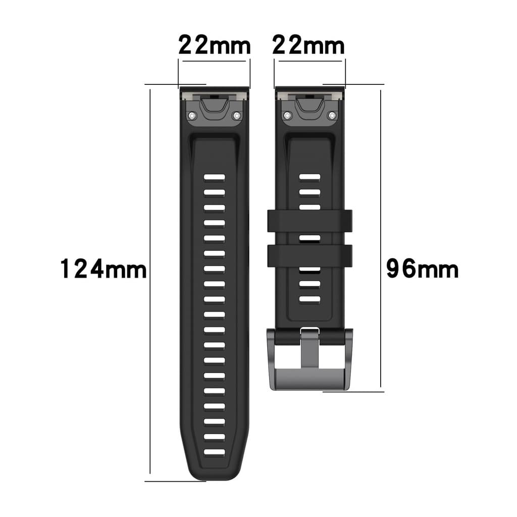 สายนาฬิกา Garmin QuickFit 20mm 22mm 26mm สายซิลิโคน สำหรับ Fenix8 Fenix7 Fenix7S Fenix7X Fenix6 965 รูปที่ 8