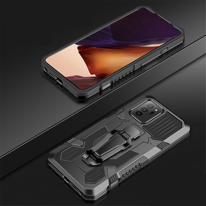 Samsung Galaxy Note 20 / Note 20 Ultra / Note 10 / Note 10 Plus 5G Hybrid Rugged Shockproof Armor Kickstand Case Cover With Belt Clip รูปที่ 6