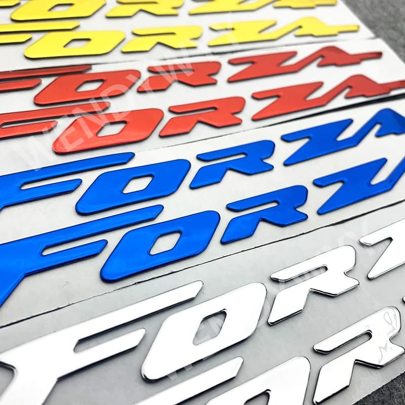 สติกเกอร์โลโก้ พลาสติกนิ่ม โครเมี่ยม 3D สําหรับตกแต่งรถจักรยานยนต์ HONDA Forza 150 250 300 350 750 รูปที่ 2
