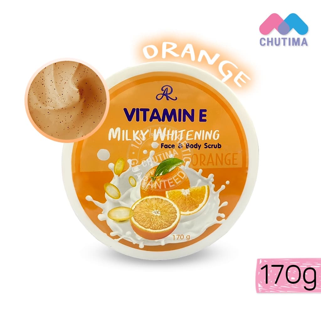 สครับหน้าและตัว AR วิตามิน อี มิลค์กี้ ไวท์เทนนิ่ง เฟส แอนด์ บอดี้ สครับ AR Vitamin E Milky Whitening Face&Body รูปที่ 5