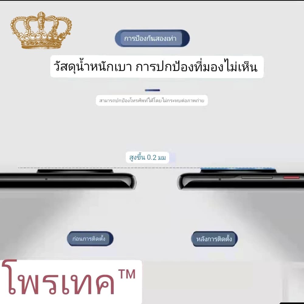 ฟิล์มเลนส์กล้อง IP 17 17PROMAX 17Air 17 16PROMAX 16 15plus 15 15PRO 14 pro max 14 PLUS 13 13pro 13 13 mini 12 pro 11 รูปที่ 8