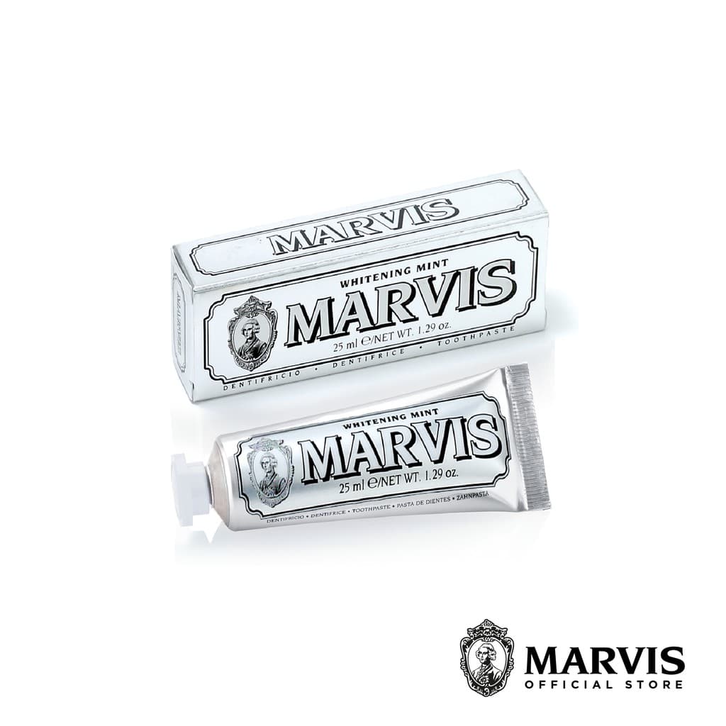 Marvis ยาสีฟันมาร์วิสไวท์เทนนิ่ง มินต์ / Marvis Whitening Mint 25 ml. รูปที่ 1