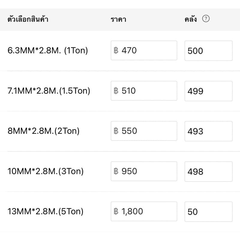 โซ่แรงงาน G80 6.3-13MM. X 2.8M. รูปที่ 2
