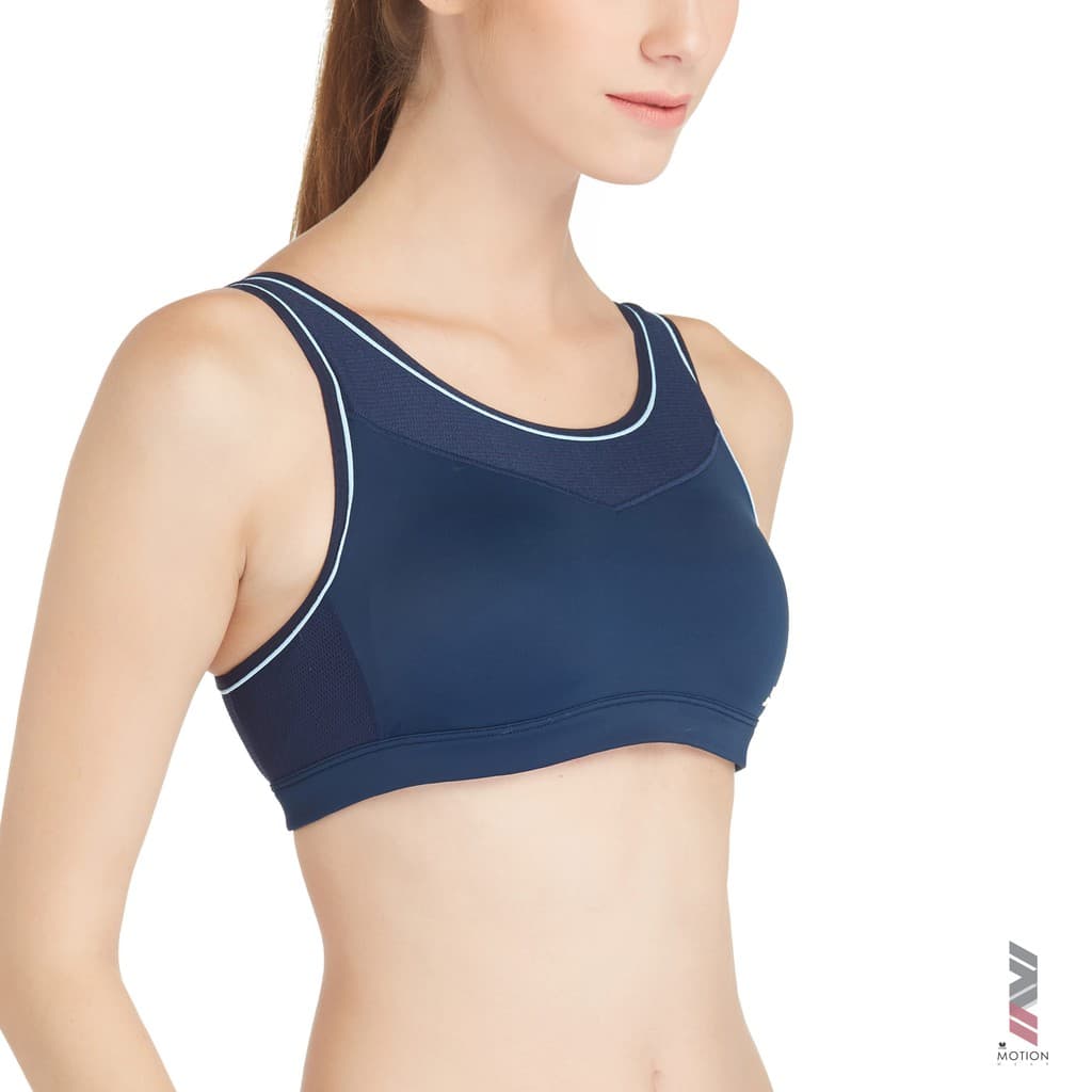 Wacoal Motion Wear Level 2 บราออกกำลังกาย รุ่น WR1501 สีน้ำเงิน รูปที่ 1