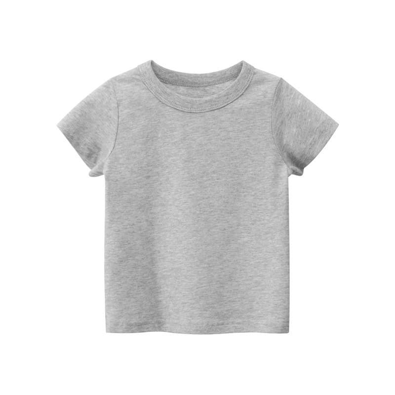 เสื้อยืดเด็กสีพื้น สไตล์ฤดูร้อน นื้อผ้าดี สำหรับเด็ก1-8ปี ts รูปที่ 8