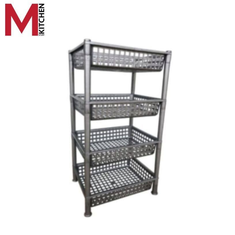 M Kitchen 240/4 ชั้นวางของ 4 ชั้น ขนาด 30 x 40 x 72 ซม. รูปที่ 3