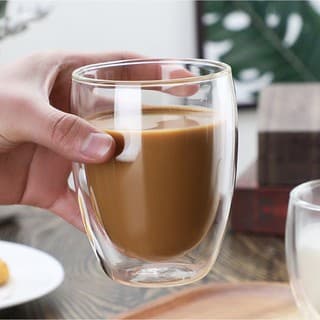 แก้วสองชั้น ขนาด 250-450 ml สวยงาม ทนทาน กันความร้อน ใส่น้ำร้อนเย็นได้ รูปที่ 7