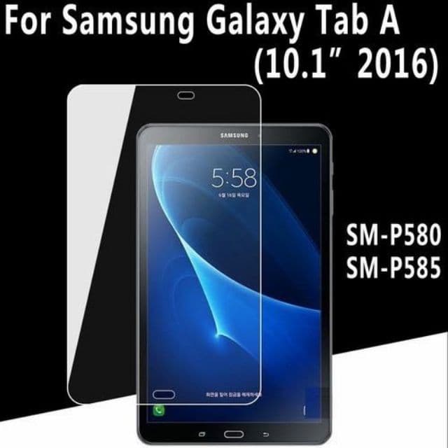 ฟิล์มกระจก นิรภัย เต็มจอ ซัมซุง แท็ป เอ เอสเพ็น 10.1 พี585 Use For Samsung Galaxy Tab A with S Pen 10.1 SM-P585 Tempered รูปที่ 1