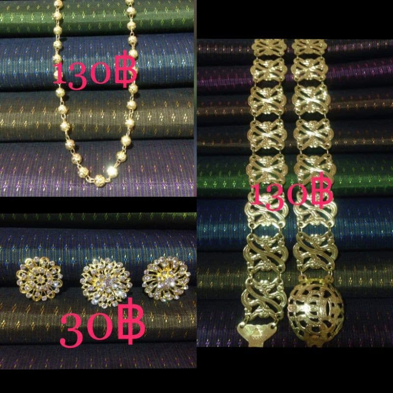 ชุดไทยเครื่องประดับ​สีทอง รูปที่ 1