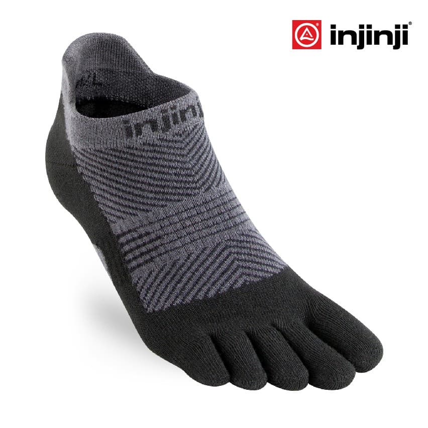 Injinji ถุงเท้าวิ่ง แยกนิ้ว WMN RUN LW NO SHOW BLACK รุ่นวิ่งซ่อนข้อ สีดำ ของแท้ รูปที่ 3
