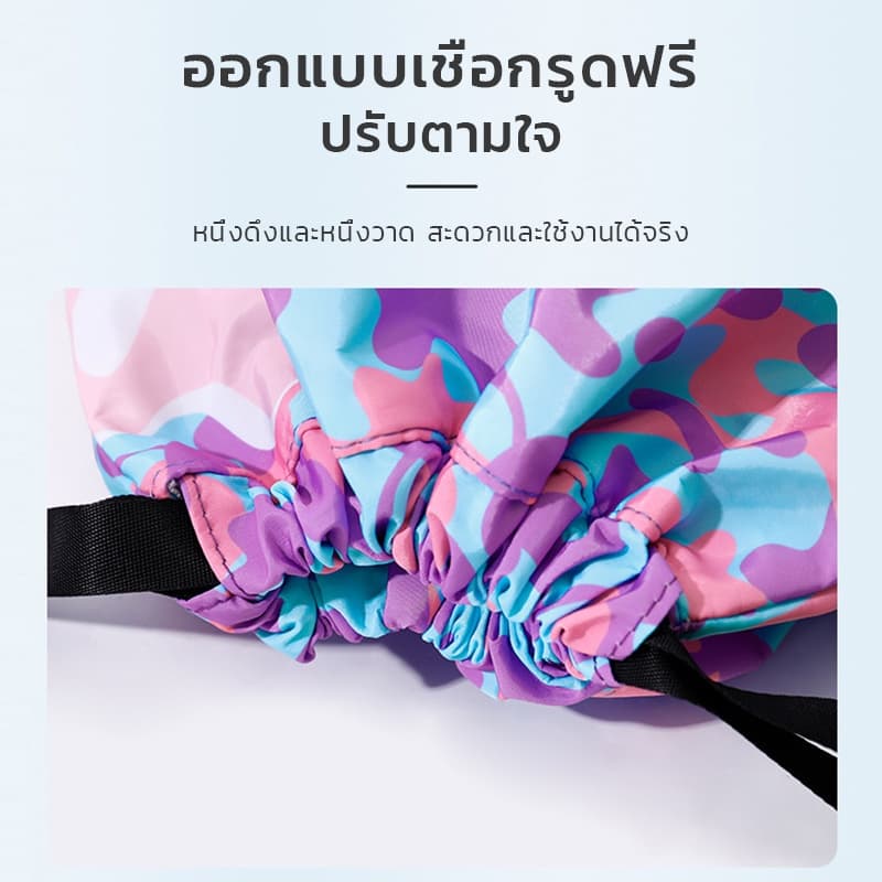 New!กระเป๋าว่ายน้ำเด็ก แยกส่วนเปียกและแห้ง กันน้ำ PVC ถุงใส่ชุดว่ายน้ำเปีย รูปที่ 4