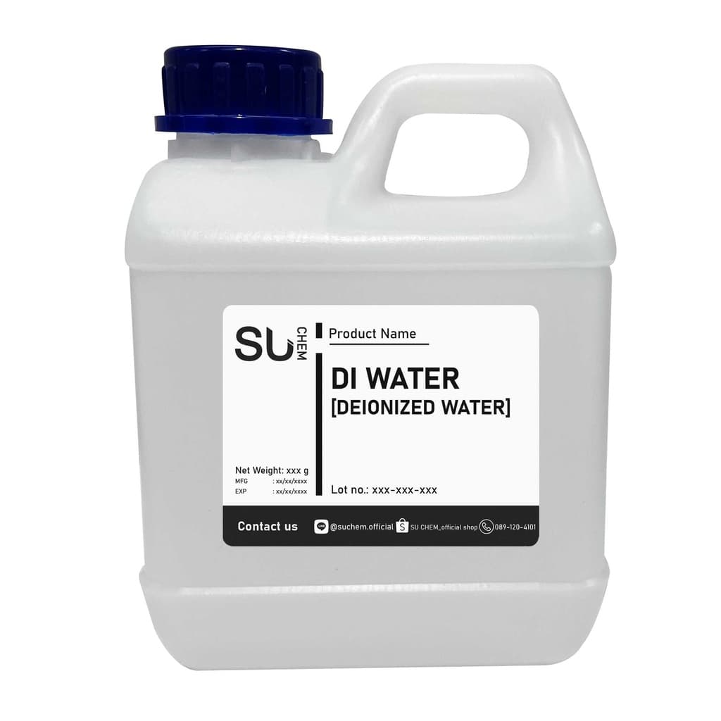 DI Water 1 kg, น้ำกลั่น 100% สำหรับเครื่องสำอาง, distilled water, น้ำกลั่น di water, Pure water รูปที่ 2