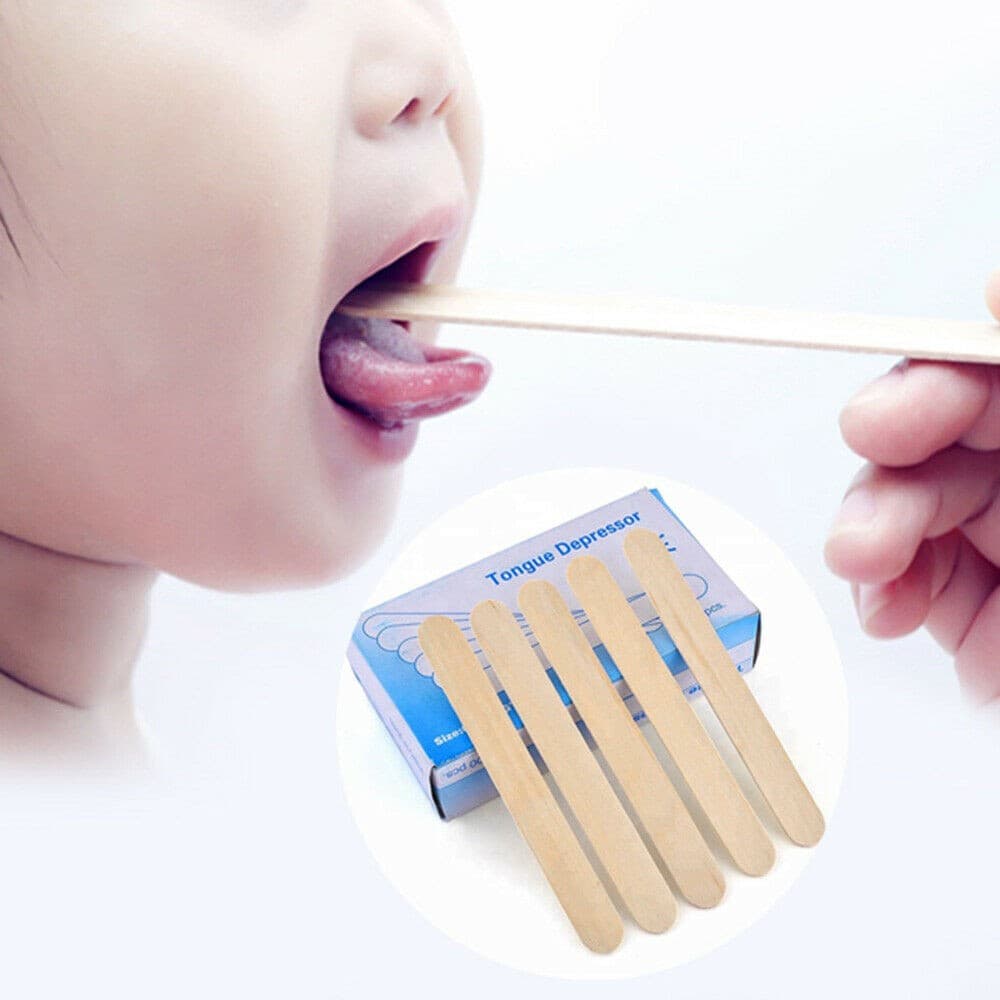 ไม้ไอศกรีม นาดใหญ่ 100 ชิ้น ไม้ไอติม ไม้กดลิ้น ใช้แล้วทิ้ง เครื่องเขียน Tongue Depressor A271 รูปที่ 6