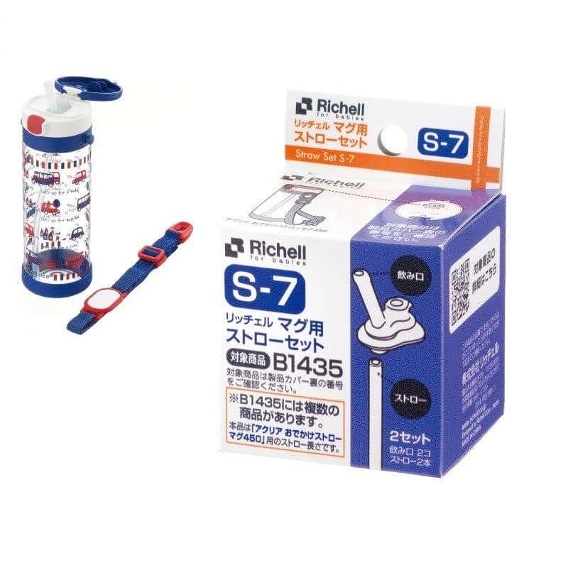 Richell อะไหล่หลอดกระติกน้ำ S-7 รุ่น AQ ขนาด 450 ml เป็นเซตหลอด AQ ได้หลอดทั้งส่วนบน รูปที่ 3