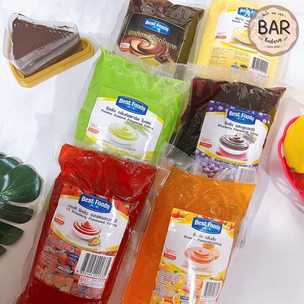 ฟิลลิ่งเบทส์ฟู้ดส์ 900g. สำหรับสอดไส้และแต่งหน้าเบเกอรี่ แยมทาขนมปัง Flavoured Filling BF รูปที่ 5