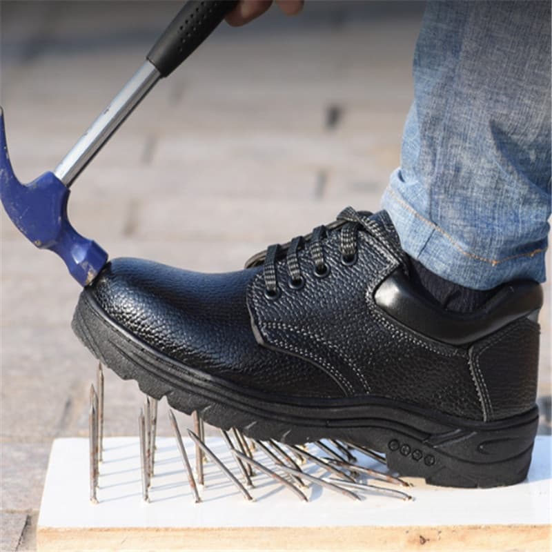 Men Fashion Steel Toe Air Safety Boots Shoes Puncture-Proof Work Sneakers Shoes for Men 044 รูปที่ 6