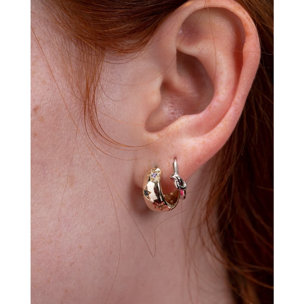 Julys - knot huggie earrings รูปที่ 8