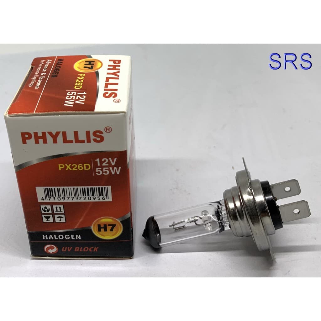 PHYLLIS หลอดไฟหน้ารถยนต์ ขั้ว H7 12V. 55W. รูปที่ 4