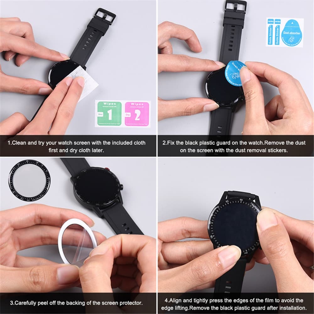 3D ป้องกันหน้าจอฟิล์มป้องกันสําหรับ Xiaomi Watch S5 / 5 / S4 / S3 / 2 / 2 Pro / S1 Active / S1 Pro / Mi Watch Color / S4 41mm รูปที่ 5