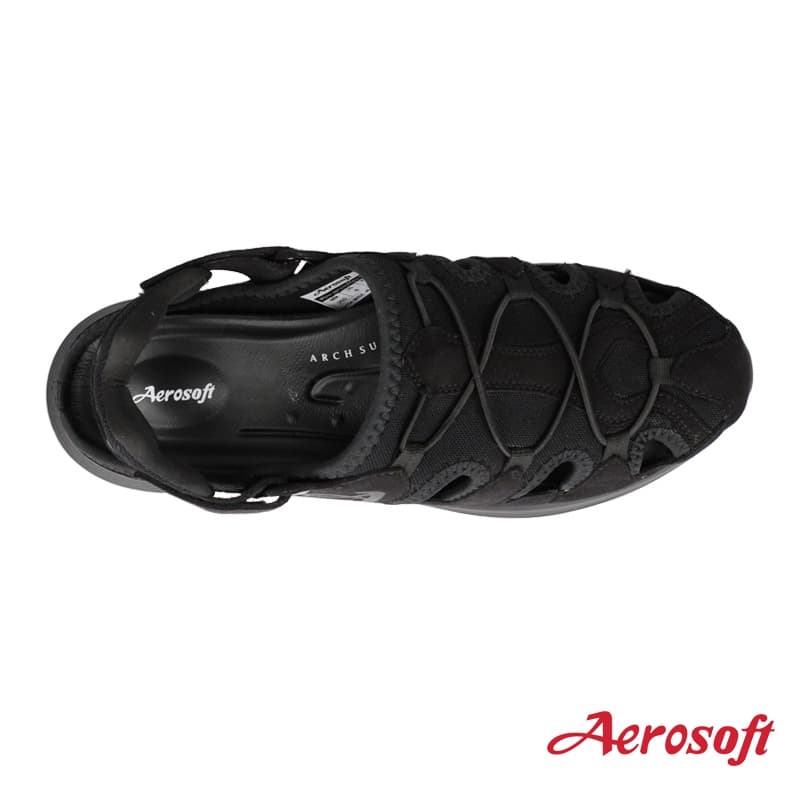 Aerosoft รองเท้าผ้าใบรัดส้น เดินป่า ผู้ชาย ผู้หญิง เพื่อสุขภาพ ผ้าใบสีดำ รุ่น SN7907 รูปที่ 3