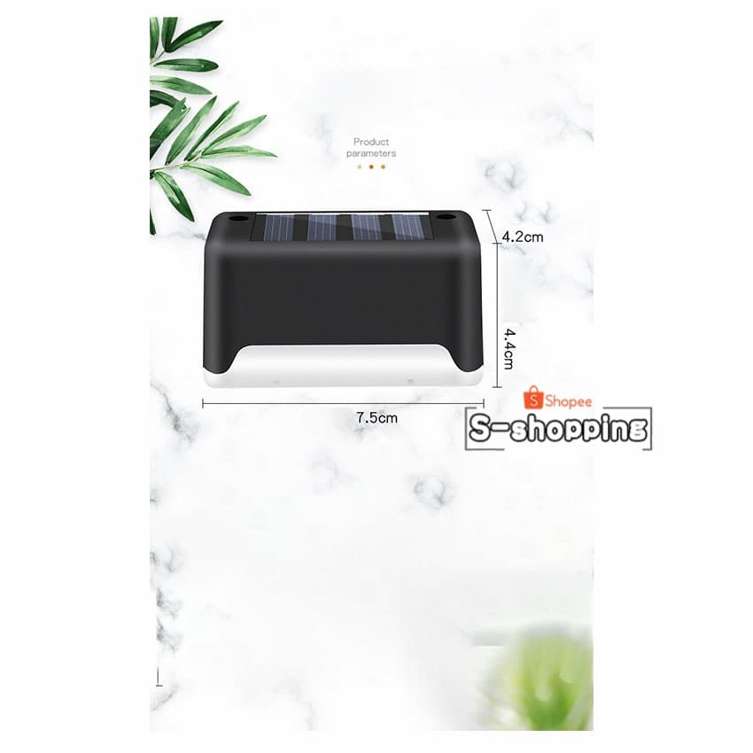LTD1-Y ไฟเหลือง Solar light 1 LED ติดบันไดหน้าบ้าน รั้วบ้าน เพิ่มความสวยงาม รูปที่ 2
