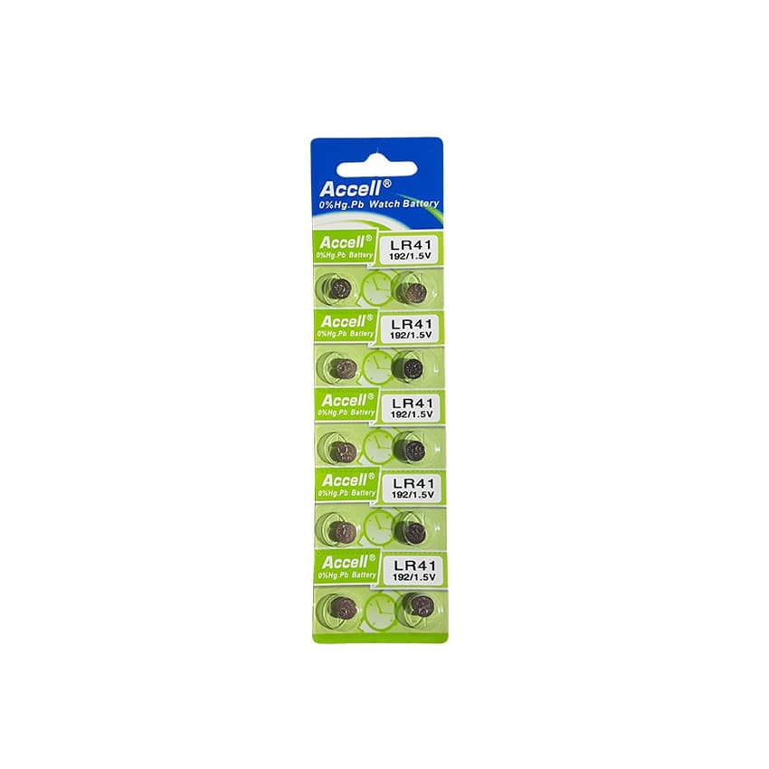 ถ่านกระดุม ถ่านนาฬิกา LR41 192/1.5V lr41 Accell Watch Battery ถ่านกลม นาฟิกา รูปที่ 1