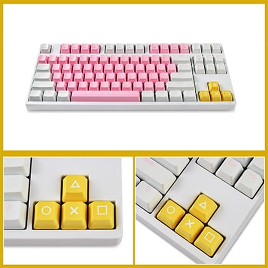 PBT PSP Keycap สไตค์ PSP △O แต่งคีบอร์ด ปุ่มคีย์บอร์ด For Mechanical Keyboard Keycap รูปที่ 7