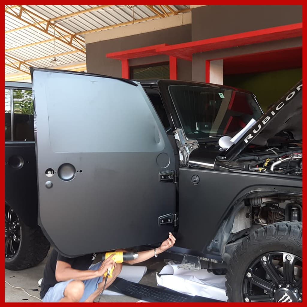 สติ๊กเกอร์ดำด้าน Carbon ติดรถยนต์ ติดมอไซค์ ฟิล์มติดรถยนต์ เกรดติดรถ ทนทาน รูปที่ 8